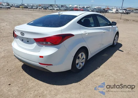 2016 Hyundai Elantra Se из США, поврежденный, VIN 5NPDH4AE2GH780060